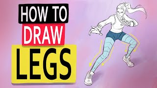 How To Draw Legs  Easy Anatomy and Gesture [upl. by Vevine]