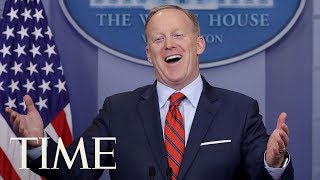 Sean Spicers Greatest Hits As White House Press Secretary To President Donald Trump  TIME [upl. by Volotta]