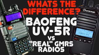 What Is The Difference Between A Baofeng UV5R And A GMRS Radio Is A UV5R Different [upl. by Kilan]