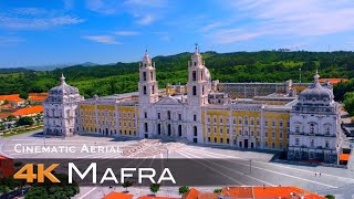 MAFRA 🇵🇹 Drone Aerial 4K  National Palace UNESCO  PORTUGAL Palácio Nacional de Mafra [upl. by Enaerb134]