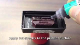 How to ReInk a Gel PreInked Stamp [upl. by Bumgardner]