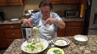 Italian Grandma Makes Fettuccine Alfredo [upl. by Longwood875]