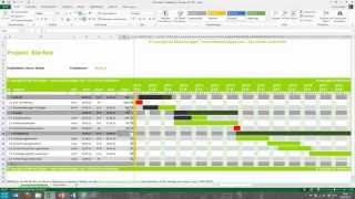 Tutorial für Excel Projektplan Terminplan Zeitplan MeineVolagencom [upl. by Acinet596]