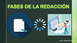 Fases de la redacción ¿Cómo elaborar un escrito [upl. by Fannie]