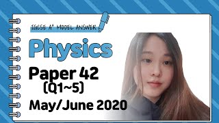 IGCSE Physics Paper 42  MayJune 2020  062542MJ20 Q15 SOLVED [upl. by Siuqram121]