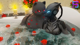 SHADOW MEOWSCLES and LYNX HOOK UP and FALL IN LOVE  Fortnite Film [upl. by Ahsienar]