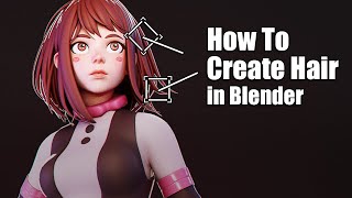 Easiest Way To Create Hair in Blender  5 Minute Tutorial [upl. by Flanna]