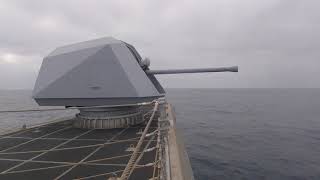 Littoral Combat Ship Live Fire with 57MM Naval Gun System [upl. by Sydel]