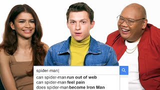 Tom Holland Zendaya amp Jacob Batalon Answer the Webs Most Searched Questions  WIRED [upl. by Settera]