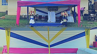 How To Decorate A Elegant 20x20 Tent With A Glam Backdrop [upl. by Uon292]