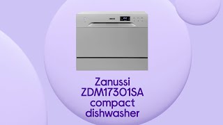 Zanussi ZDM17301SA Compact Dishwasher  Silver  Product Overview  Currys PC World [upl. by Vi]