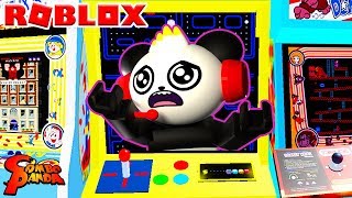 ESCAPE THE ARCADE OBBY IN ROBLOX Lets Play Roblox with Combo Panda [upl. by Anoiuq729]