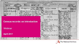 Census records an introduction [upl. by Elvina160]