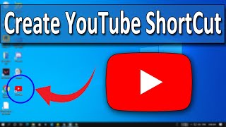 How To CreateAdd YouTube ShortCut On Desktop [upl. by Georgie]