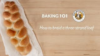 How to braid a three strand loaf [upl. by Selby]