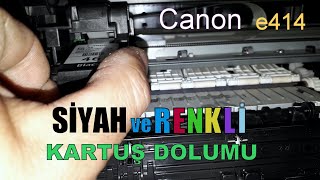 Yazıcı Kartuşu Nasıl Doldurulur Canon e414 [upl. by Sethrida]