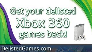 How to get your Delisted Xbox 360 games back  DelistedGamescom [upl. by Schick]