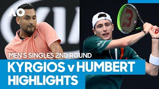 Nick Kyrgios vs Ugo Humbert Match Highlights 2R  Australian Open 2021 [upl. by Oneill327]