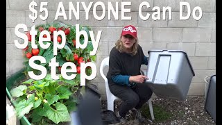 How To Build a RAISED BED GardenGrow Tons of Vegetables Pot Plants in EASY Tote METHOD Small Spaces [upl. by Bohaty]