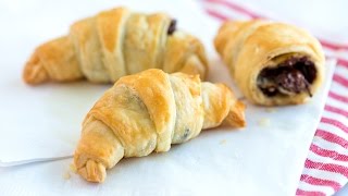 Quick Easy Chocolate Croissants Recipe [upl. by Lyndsey]