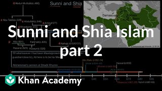 Sunni and Shia Islam part 2  World History  Khan Academy [upl. by Kcitrap397]