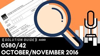 058042 OctoberNovember 2016 Marking Scheme MS Audio Voice Over [upl. by Alih191]