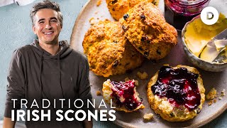 Traditional Irish Scones  EASY Home Baking Recipe [upl. by Kerrie]