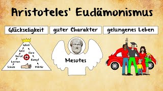 Aristoteles Eudämonismus Tugendethik Mesoteslehre Glückseligkeit [upl. by Anelrahc21]