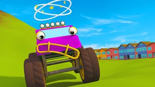 Five Little Monster Trucks amp Five Little Buses Song  Nursery Rhymes amp Kids Songs  Geckos Garage [upl. by Nadaba251]