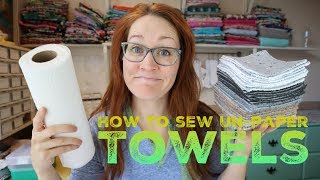 How to sew Unpaper Towels with Billettes Baubles [upl. by Loy]