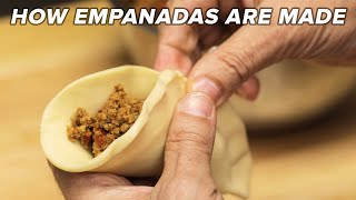 How Empanadas Are Made • Tasty [upl. by Dnomyad]