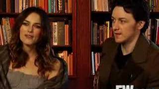 Entertainment Weekly Interview with Keira and James [upl. by Efar744]