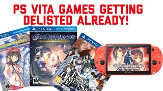 PS Vita games already being delisted [upl. by Ulla]