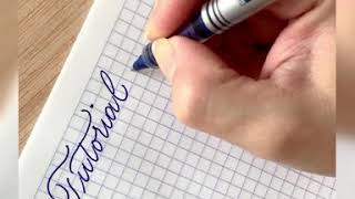 Rápido tutorial de Caligrafía [upl. by Marga110]