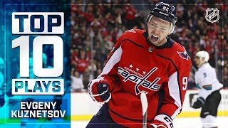 Top 10 Evgeny Kuznetsov plays from 201819 [upl. by Sucrad]