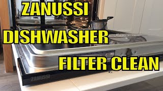 Zanussi Dishwasher Filter Clean [upl. by Arfihs]