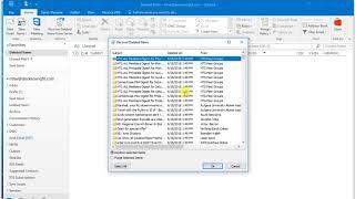 Outlook 2016 Deleted File Recovery  Tutorial [upl. by Hollenbeck]