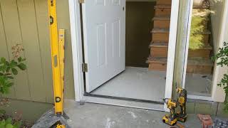 Jeld Wen Front Door Installation  Really crappy products and craftsmanship PART 1 [upl. by Ztirf]