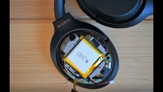 Sony WH1000XM3 Battery Troubleshooting Repair or Replacement Walkthrough  Teardown and Fix [upl. by Gamal]