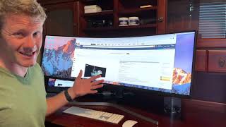 Samsung 49 inch Super Ultrawide Monitor Review  From a business  productivity view [upl. by Bette-Ann662]