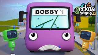 The Bus Song  Geckos Garage  Trucks For Children  Songs amp Nursery Rhymes For Kids [upl. by Grenier596]