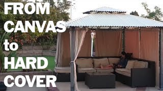 DIY Patio hard top conversion from canvas [upl. by Judsen]