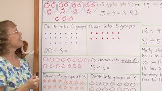 Introduction to remainders in division mental math [upl. by Paulette]