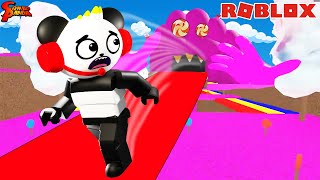 SUPER BOSS MODE Combo Panda Let’s Play Roblox Escape Candy Monster Obby [upl. by Annodahs]