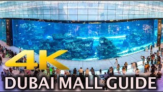 Dubai Mall Aquarium and Fountain Show 4K HD [upl. by Aicenek]