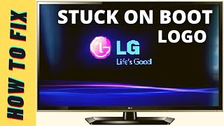 LG TV STUCK ON LG LOGO  LG TV STUCK ON LOGO SCREEN FIX [upl. by Netneuq216]