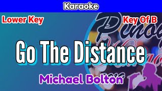 Go The Distance by Michael Bolton Karaoke  Lower Key  Key of B [upl. by Eceined]