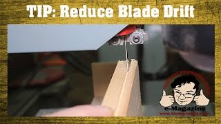 Woodworking Quick Tip 18 How to reduce blade drift while resawing on the band saw [upl. by Stephi705]