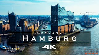 Hamburg Germany 🇩🇪  by drone 4K [upl. by Babs]