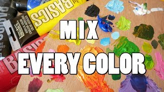 How to Mix EVERY COLOR of Paint [upl. by Ecirtak]